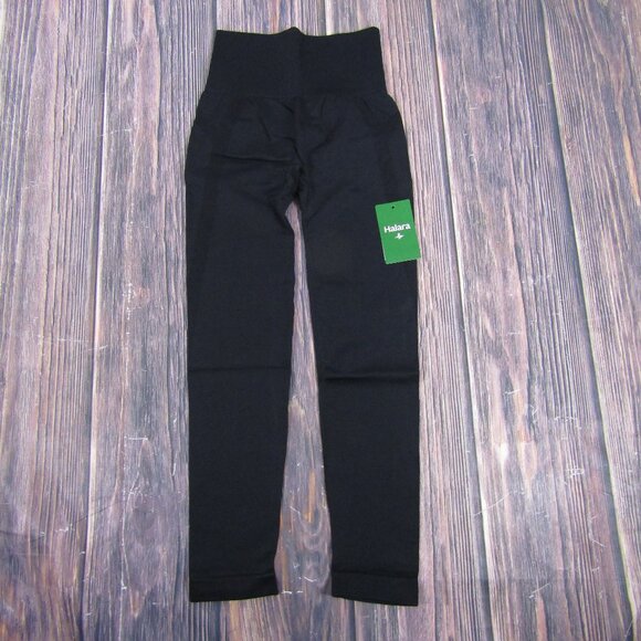 HALARA Pants - Halara NEW NWT Womens Small Black Leggings Butt Scrunch Yoga Gym Workout 7/8